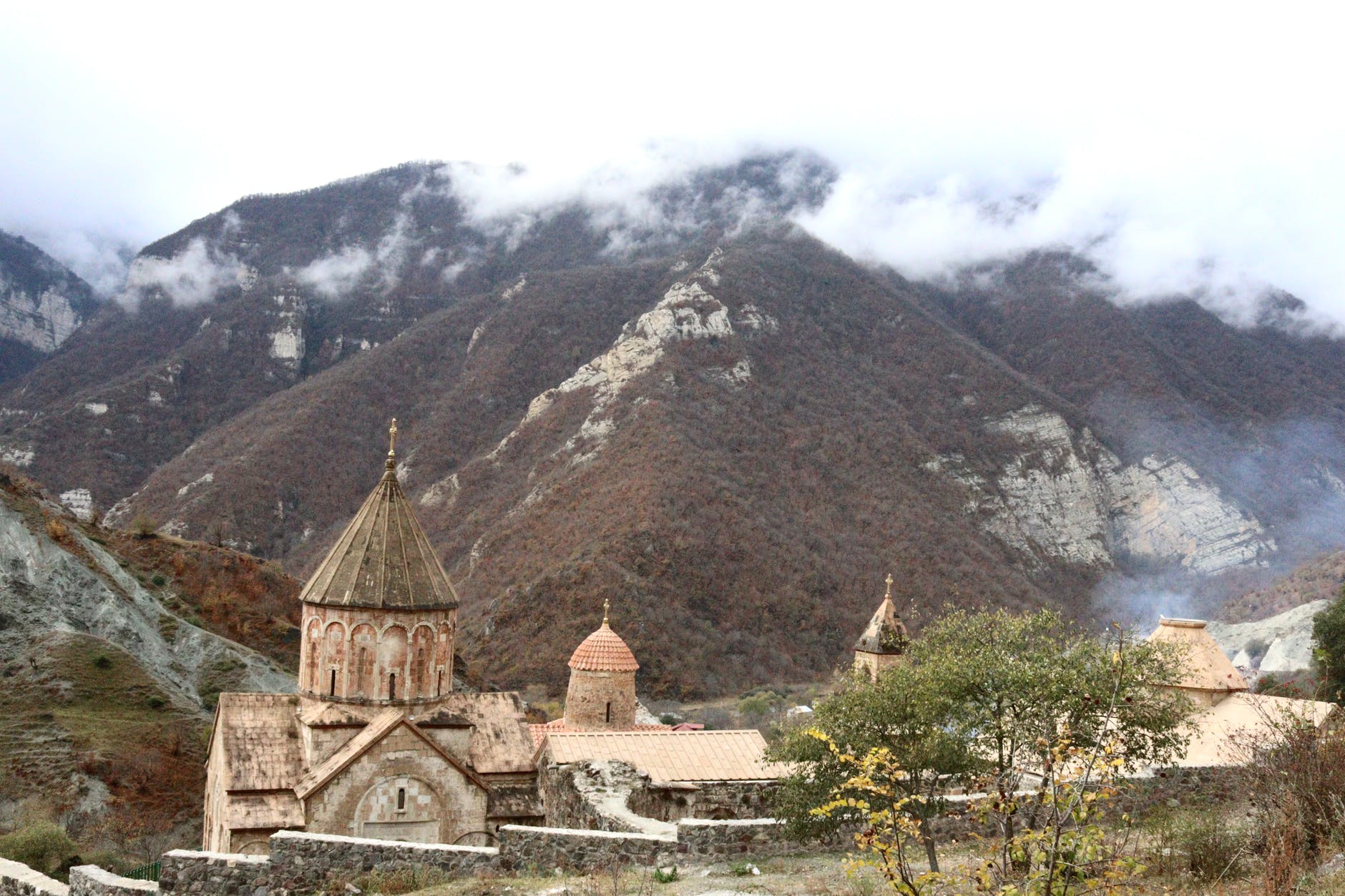 the dadivank monastery on the mountains