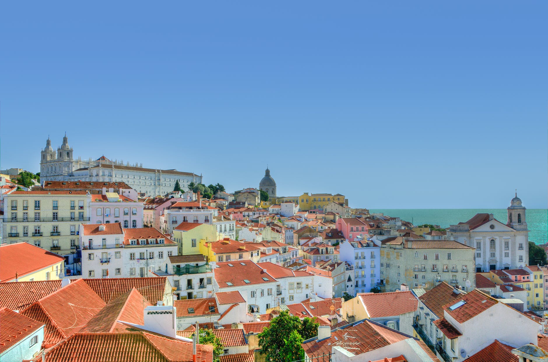 city lisbon houses portugal