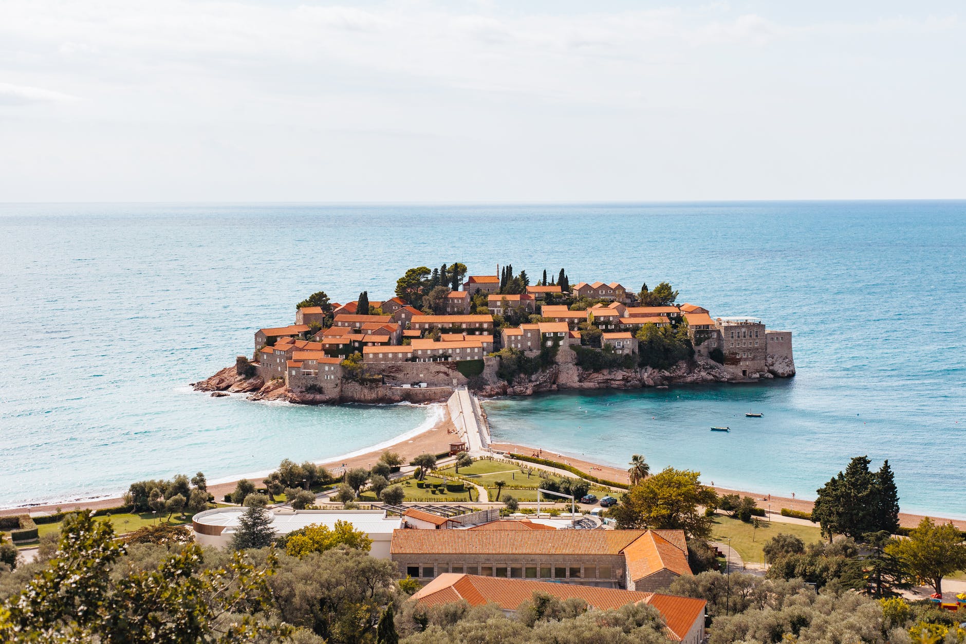 montenegro island in an ocean