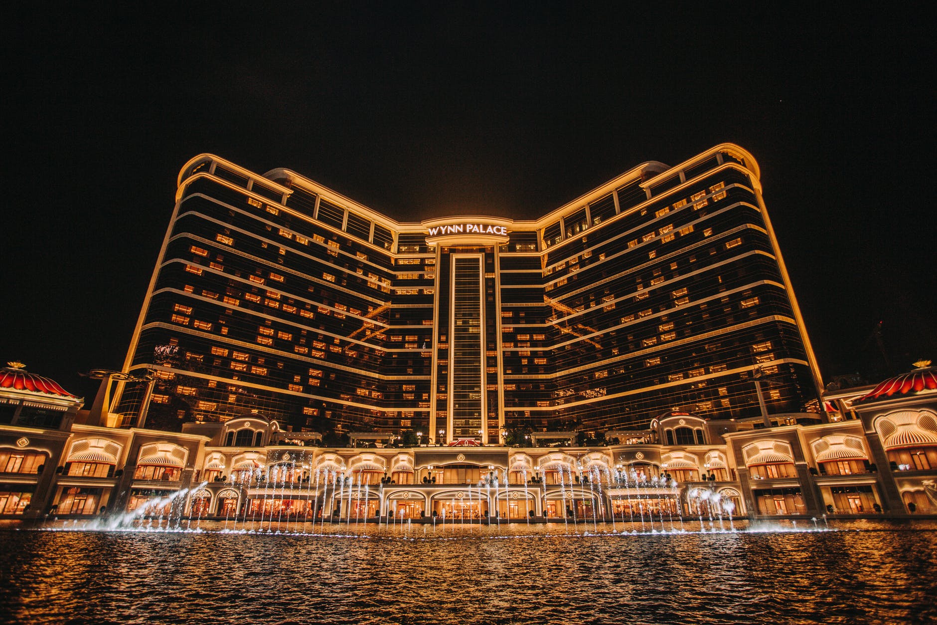 photo of high rise building during night